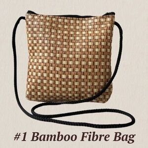 Natural Bamboo Fibre Purse Made in Thailand
